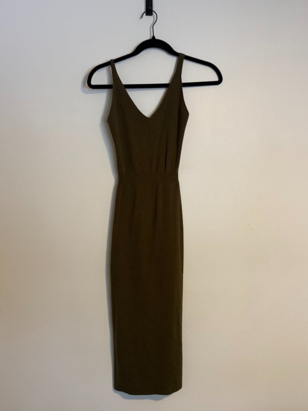 Olive Green Knit Dress